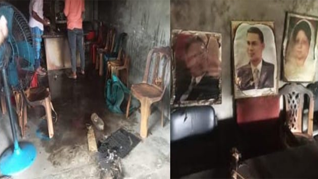সাতক্ষীরার কালিগঞ্জে বিএনপির কার্যালয়ে গভীররাতে বোমা বিস্ফোরণ, বোমা সাদৃশ্য বস্তু উদ্ধার