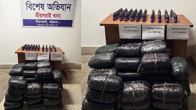পুলিশের ধাওয়া খেয়ে খাদে মাইক্রোবাস, মিলল ১৩০ কেজি গাঁজা ও ফেনসিডিল