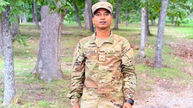 ইউএস আর্মিতে যোগ দিয়ে চমক দেখালেন বাংলাদেশি তরুণ পংকজ তালুকদার