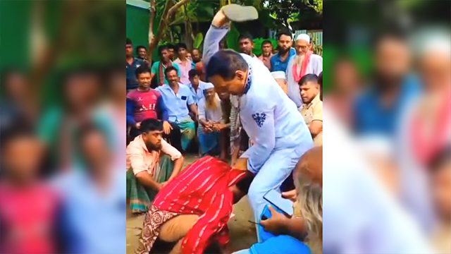 সালিসের নামে নারীকে প্রকাশ্যে জুতাপেটা, ‘রায় কার্যকর’ বলে দায় এড়ালেন চেয়ারম্যান