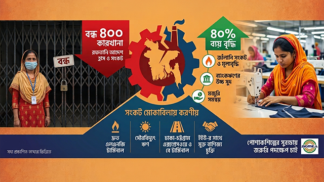 তিন বছরে বন্ধ ৪০০ পোশাক কারখানা, উৎপাদন ব্যয় বেড়েছে ৪০ শতাংশ