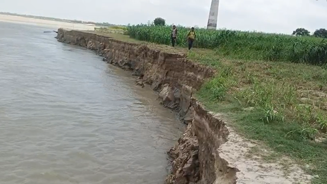 দৌলতপুরে পদ্মার ভয়াবহ ভাঙনে বিলীন শতাধিক একর ফসলি জমি, স্থায়ী সমাধানের দাবি