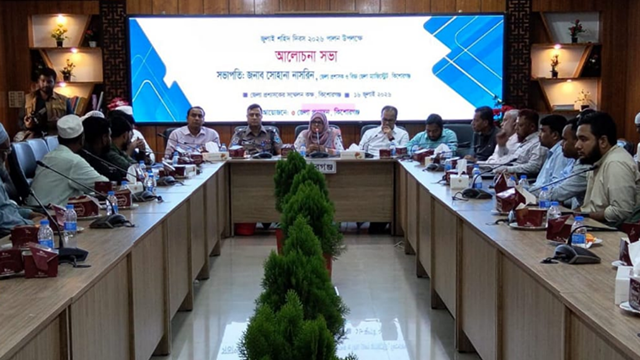 শহিদ পরিবারের পাশে থাকার আহ্বান, কিশোরগঞ্জে জুলাই শহিদ দিবস পালিত